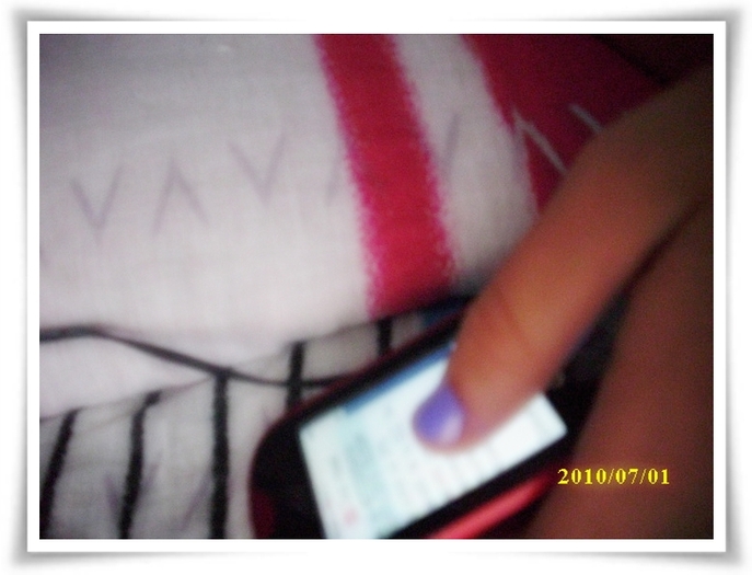 my phone and my nail