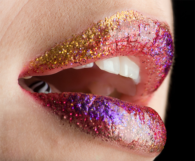 Rainbow Sparkle Lips