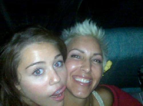 miley and a friend