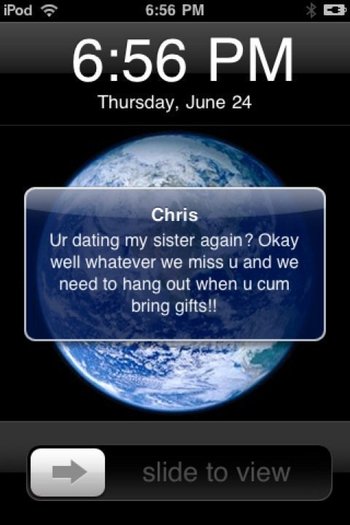 no chris im not dating her again:)...and yes alot of gifts:))