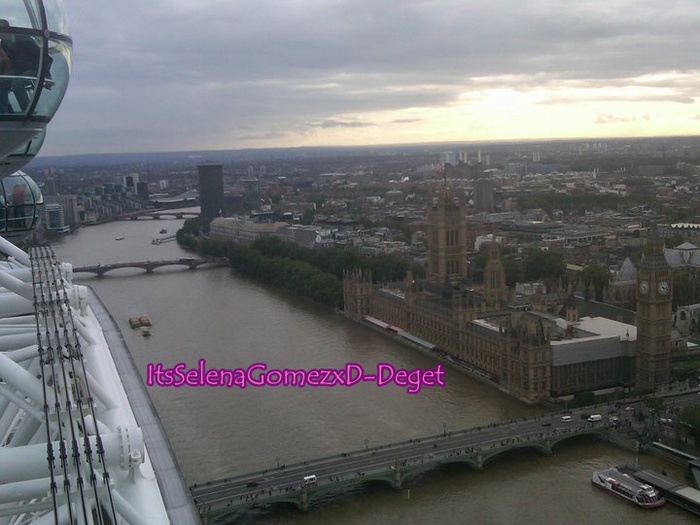 At the top of The London Eye