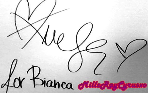For Bianca <3 - Autographs