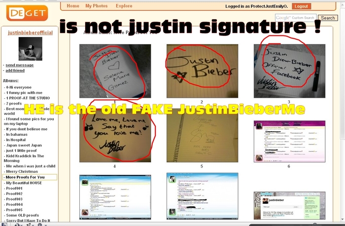 fake CLICK 4 - JustinBieberOfficial aka JustinBieberMe- BIG BIG FAKE