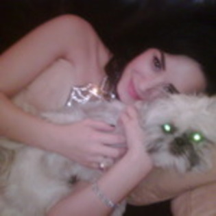 with my doggie