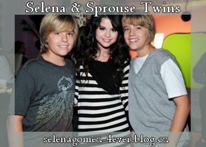 Selena Gomez and Sprouse Twins