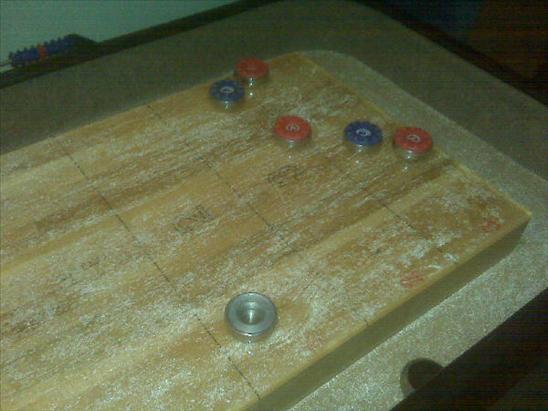 Go team OzPherson!!!! @kevinmakesmoney and I are schooling in the late night shuffleboard department - Proofs_3