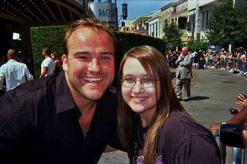 me and Devid DeLuise - Another Cinderella Story Premiere