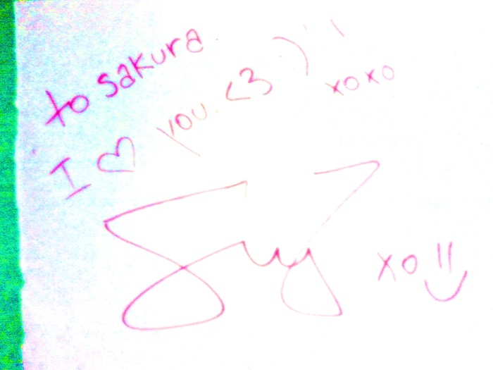 For sakura ! - 0 New autographs xd