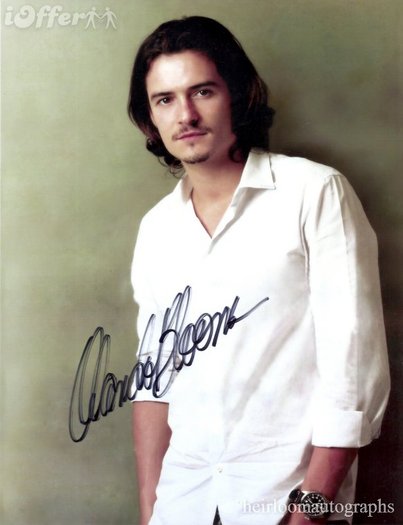 orlando-bloom-signed-photo-34a0e - x - Orlando Bloom - x