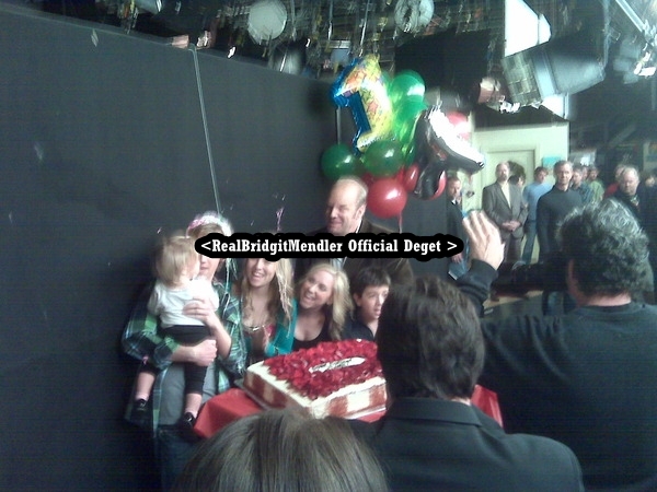 best birthday ever!! it's a blurry picture but you get the idea. great celebration with my tv family - Twitter Pictures