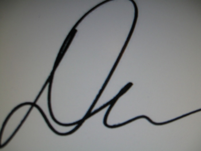 my autograph