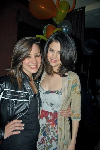 With Sel. She is such a nice girl!