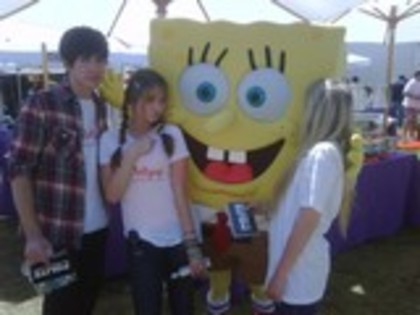 with spongebob