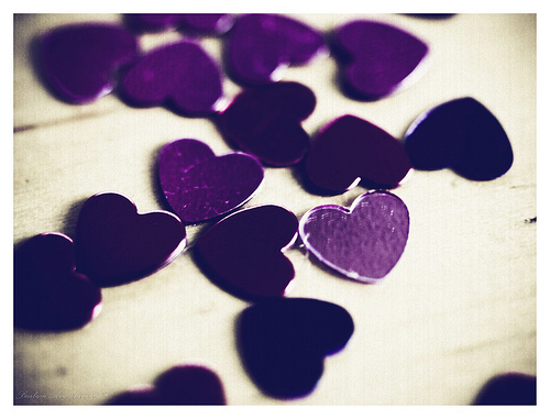 Purple hearts.=]