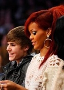 Justin Bieber and Rihanna