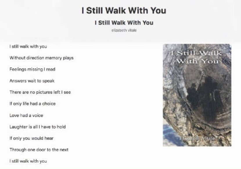 I Still Walk With You - EVitale Writings with Photos My Beautiful Words
