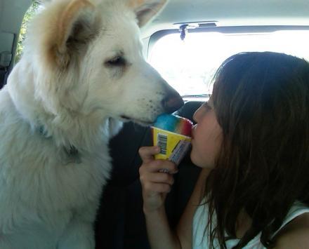 I shared with Mate my snow cone