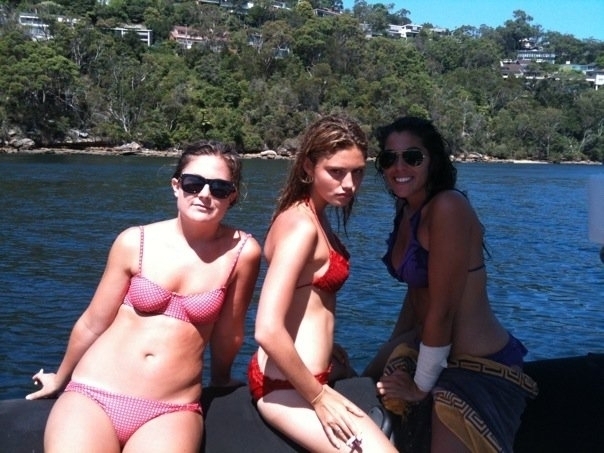 on the boat