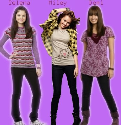 Selena,  Miley and Demi Background (from Twitter)