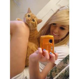 with my cat