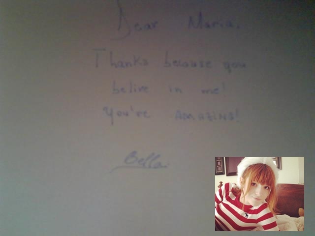 Autograph for Maria (: .
