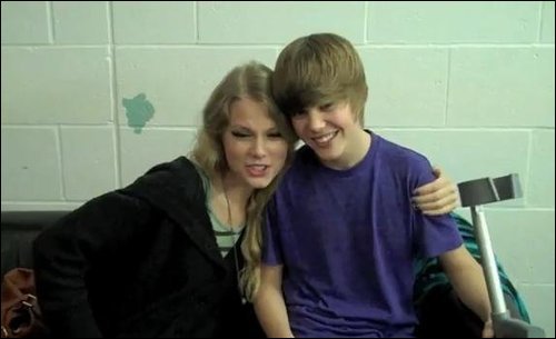 with taylor - justin bieber