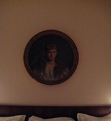 scary girl-no joke THIS picture was above my bed in the paris hotel. Larissa and i had a sleepover t - Europe Trip