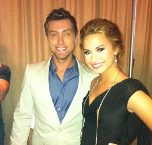 with Lance Bass