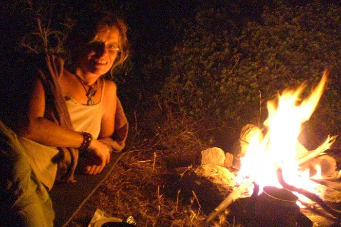 a beautiful evening with a beautiful fire and beautiful company.... - Turkey June 2009