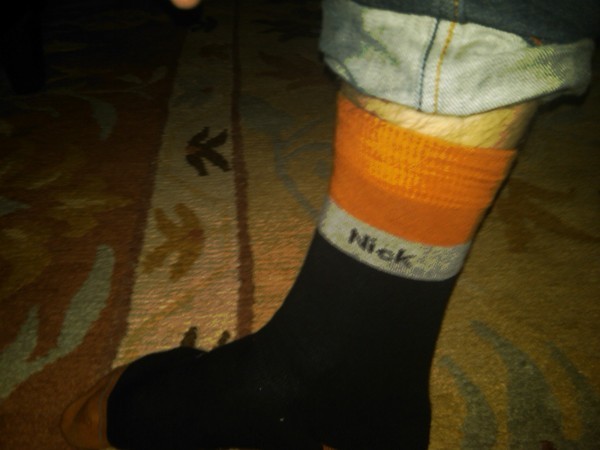 nick s sock :)) - Some of Nick Jns s pictures from twitter