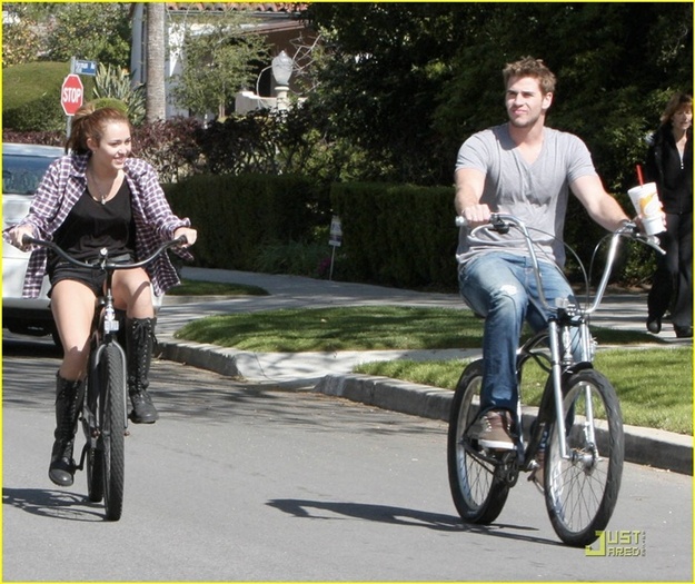 on bike with liam