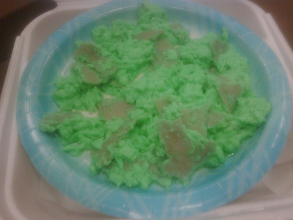 Green eggs and ham anybody?! haha naaasssttyyy...