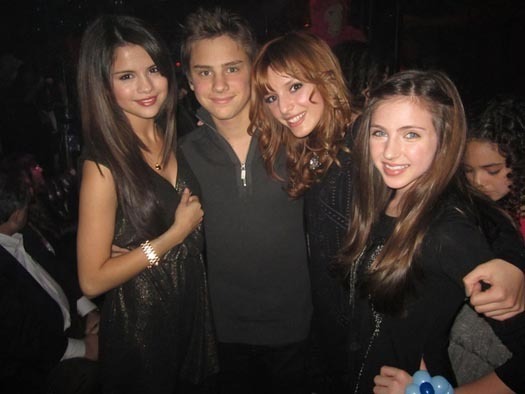 Me,Bella,Sely and Dave! - At Jake T Austins birthday party