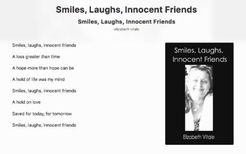 Smiles, Laughs, Innocent Friends - EVitale Writings with Photos Stories