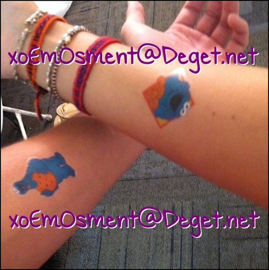 Cookie Monster tattoos. ♥