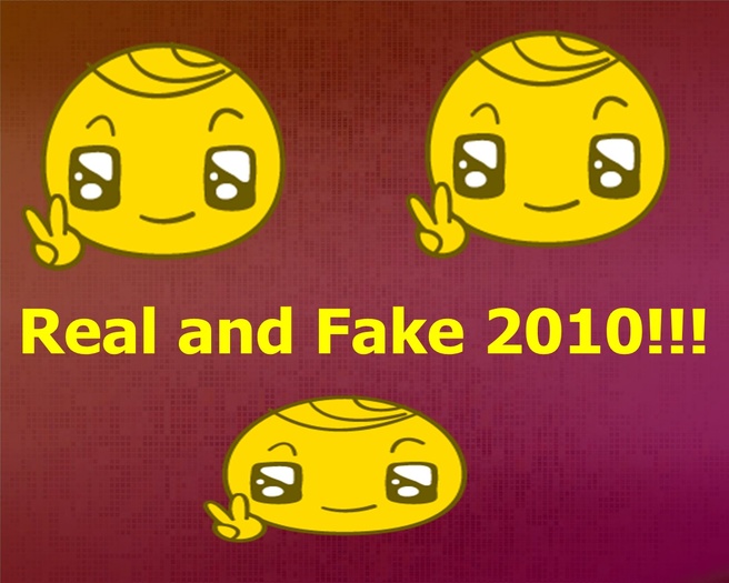 real and fake!