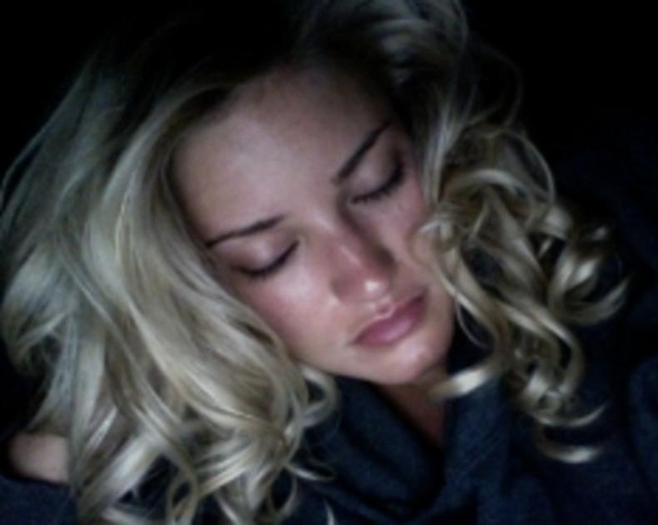 sleeping with really curly hair. it keeps creeping in my face. night internet - sleeping
