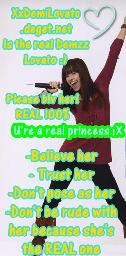 For u Demzz 2 - The real Demi_OMG I love u