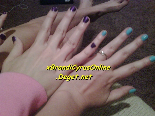 Me and Codi painted our nails