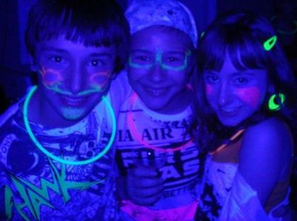 hagin with paul brando and ryan at my neon dance party