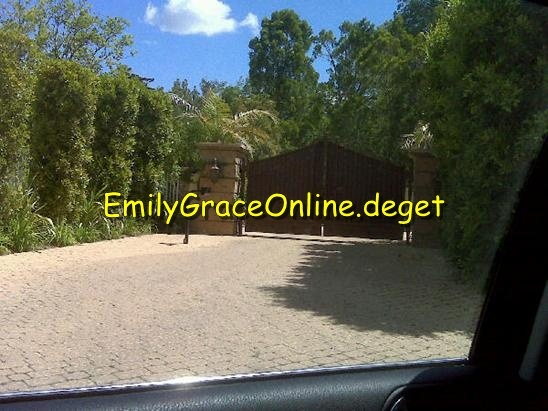 at miley's house