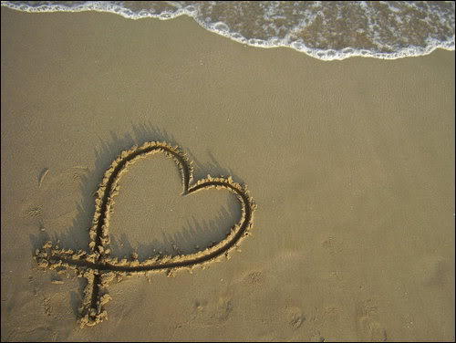 Heart in the sand