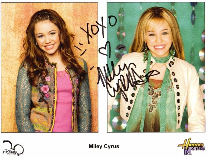 MILES AUTOGRAPH - Miley Cyrus autograph