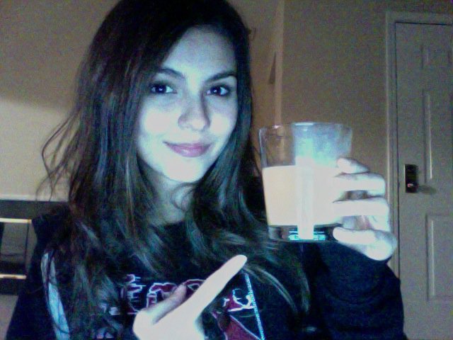 I'll have you guys know... that I opted out of a sour straw, & had a glass of an all natural mango p - Webcam pics