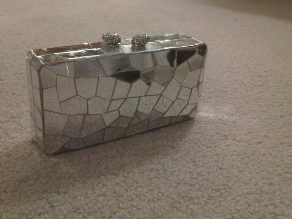 OMG I love this Kotur mirrored clutch they just sent me 4 my bday! THANK U Kotur!!!!