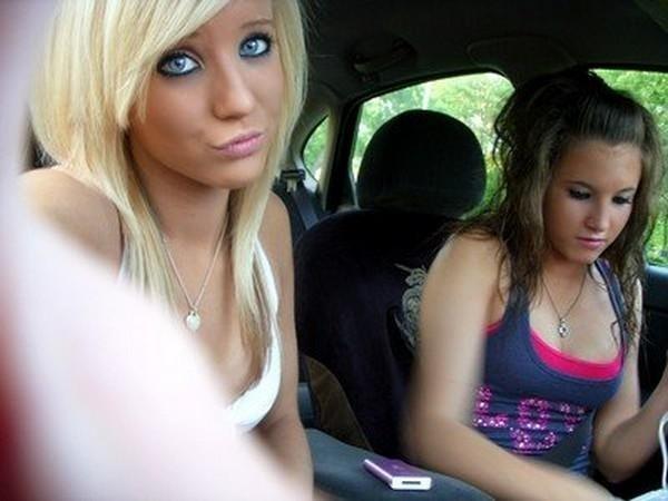 Me and Christina in the car
