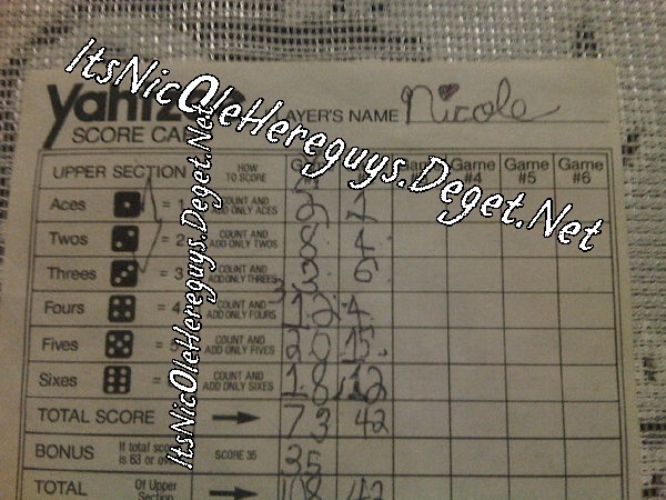 OLD SCORE CARD ! - 0 Hello Guys