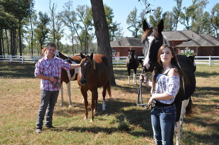 Tyler loves horses..like me. awwww He\'s awesome