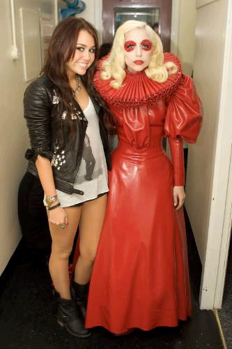  - Miley and Lady Gaga