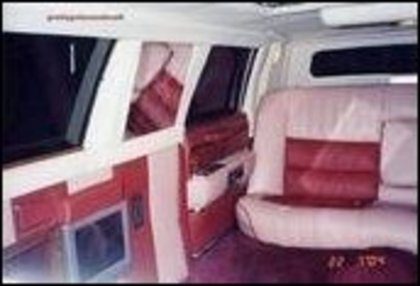 inside of miley limo